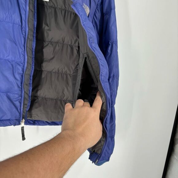 The North Face 700 Down Filled Insulated Puffer Jacket Blue Womens Size Small - Picture 9 of 12